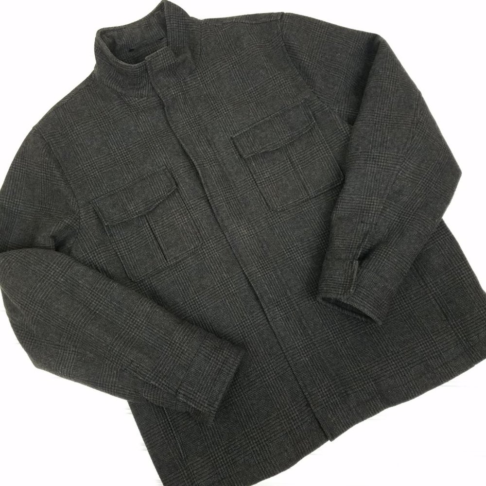 Banana Republic Wool Flannel Jacket Coat A0114